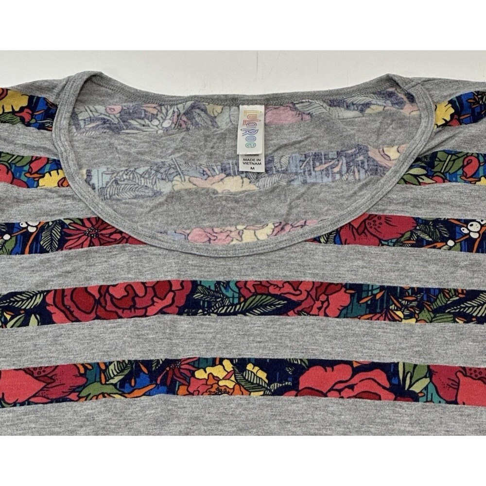 LuLaRoe Women's Long Sleeve Floral Pattern Shirt, Size Medium